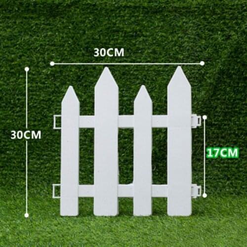 White PVC Plastic Fence European Style For Garden Driveway Gates Christmas Tree ALI88