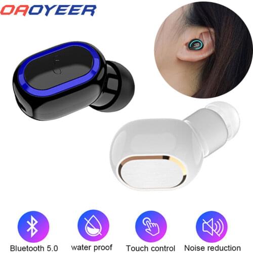 Mini 5.0 Bluetooth Wireless Earphone Earbuds Sport Single In-ear Headset Sport Earphone For iPhone 11 XR Xiaomi Redmi Phone