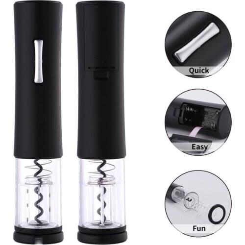 Bottle Tool Safe Practical Black Electric Bottle Opener for Party