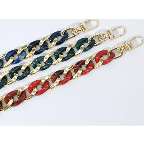 Fashion Leopard Print Resin Splicing Glasses Chain Masks Chains For Women Retro Metal Acrylic Thick Sungalsses Lanyards Necklace