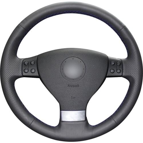 Hand-stitched PU Artificial Leather Steering Wheel Cover for Volkswagen Golf 5 Mk5 VW Passat B6 Jetta 5 Mk5 Tiguan 2007-2011