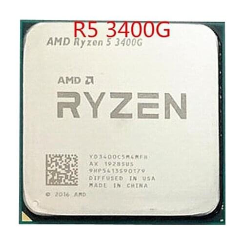 AMD Ryzen 5 3400G R5 3400G 3,7 GHz Quad-Core ocho-Hilo de 65W procesador de CPU hembra AM4