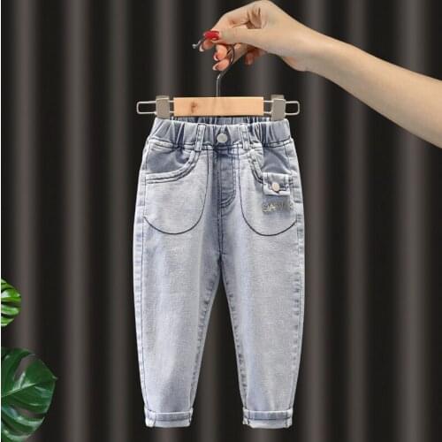 Baby Boys Girls Denim Trousers 2-6Y Top Quality Spring Casual Kids Jeans Children Pants Infant Clothing Broken hole Clothes