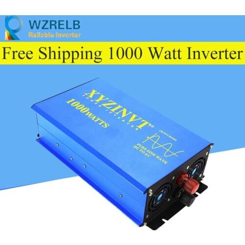 1000w Pure Sine Wave Power Inverter Off-grid Solar Controller Car LED display Battery Charger DC 12V 24V 48V to AC 120V 220V