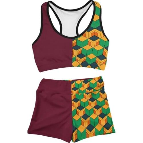 Anime Demon Slayer Tomioka Giyuu Cosplay Costumes Sportswear Kisatsutai Swimsuit Teens Beach Shorts Sweatpants Swimming Pants