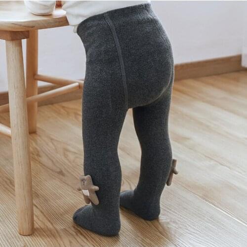 Baby Winter Cotton Pantyhose Toddler Children Kids Girls Boy Thermal Terry Thick Pants Newborn Infant Warm Funny Cartoons Tights