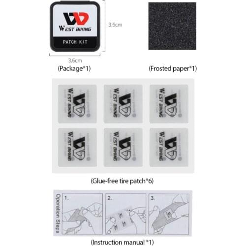 Bike Bicycle Flat Tire Repair Kit Set Quick Tire Repair DIY Tool Electric Bicycle Glue Motorcycle Tire Repair Kit Glueless Patch