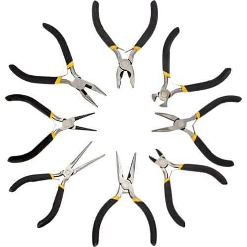 Senzeal Pliers Tool Set for Home and Auto Repairs 4.5" Long/Needle/Bent/Round Nose Pliers Diagonal/End Cutting Pliers