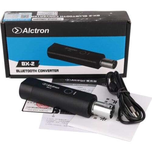 Alctron BX-2 portable Wireless Bluetooth V4.0 Receiver XLR interface Audio Converter Amplifier Audio Receiver plug and play