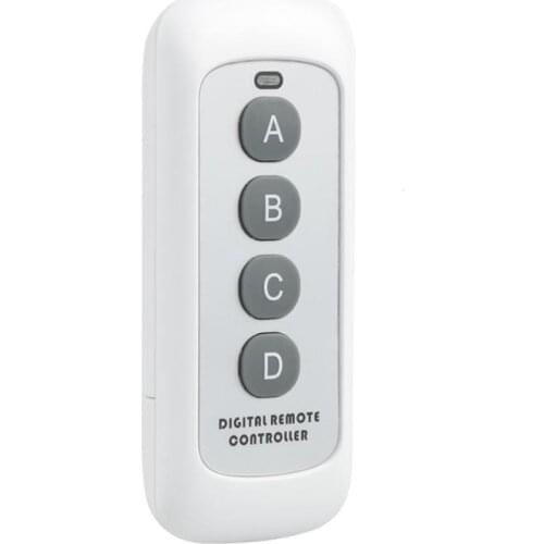 Door Opener 433MHz 4 Button EV1527 Code Remote Control Switch RF Transmitter Wireless Key for Smart Home Garage Door Opener