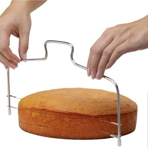 Adjustable Double Wire Cake Layer Cutter Slicer DIY Bakery Tool Baking Accessory Cake Layer Cutter