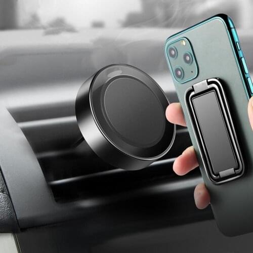 Foldable Mobile Phone Holder Ring Buckle Retractable Desktop Stand Mobile Phone Holder Car Magnetic Metal Mobile Phone Holder