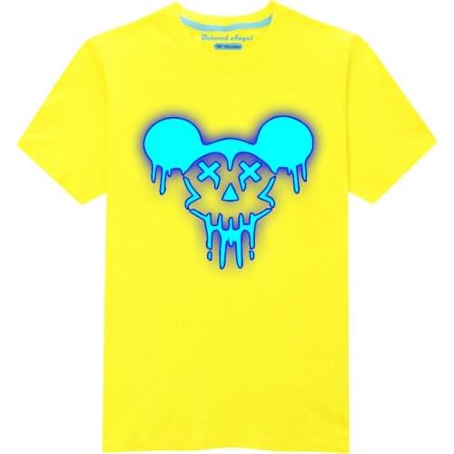 Glow In Dark Kids T Shirt 3D Luminous Children Clothing Baby Boys Girls Cosplay T-shirt Summer Short Sleeve Tee Tops Hip hop
