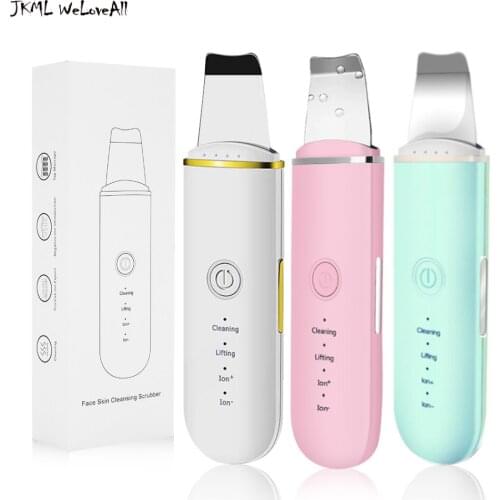 Ultrasonic Skin Scrubber Deep Face Cleaning Machine Peeling Shovel Facial Pore Cleaner Face Skin Scrubber Lift Machine