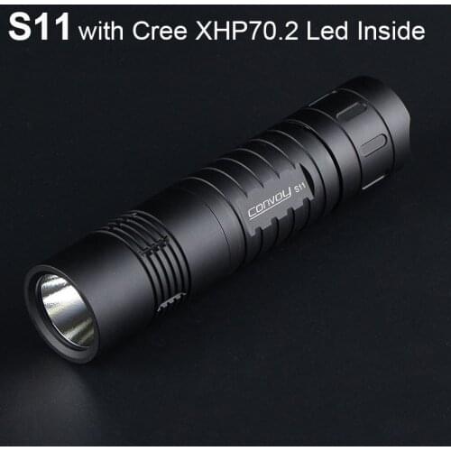 High Powerful Flashlight Convoy S11 with Cree XHP70.2 Led Linterna 26650 Flash Torch Lanterna Camping Fishing Portable Lighting