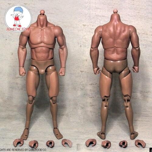 1:6 Male Soldier Body Figure Military Musle Body Wide Shoulder for 12 Inches Arnold Bane Action Figure