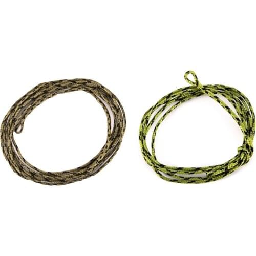 1PCS Carp Fishing Line Safety Lead Clips 45IB Leadcore With Quick Change Swivel PE Braided Line with lead Camo Green