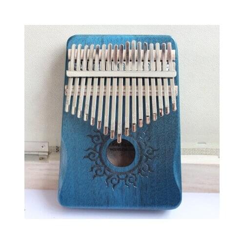 17 Keys Bull Kalimba Thumb Piano Mahogany Body Musical Instrument best quality and price