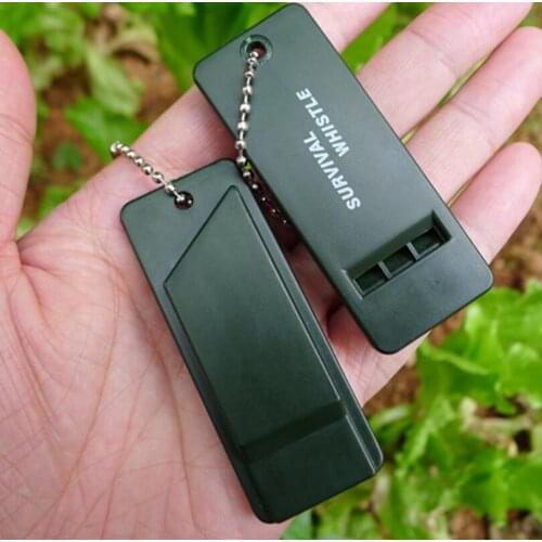 2pcs/lot Light Whistle Survival Rescue Emergency Signal Tool for Camping Hiking Outdoor sporting goods