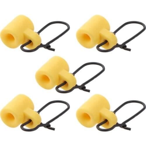 5pcs Steel Fishing Sinker Lines Slides Hook Shank Clip Connector Swivels Fishing Accessories for Fishing Lovers