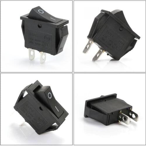 50/100/200Pcs Rocker Switch 15A 250V 2Pin Reset Switch Momentary push button switch KCD3 Power Switch