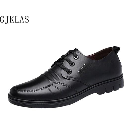 Black Brown Leather Shoes Men Formal Business Leather Shoes for Men Classic Cheap Leather Dress Shoe Italian Wedding Shoes Man