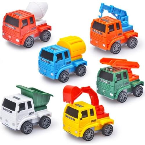 Childrens Mini Toy Car Package Boy 1-2 Years Old Power Control Car Cartoon Engineering Vehicle Fire Truck Model car toy