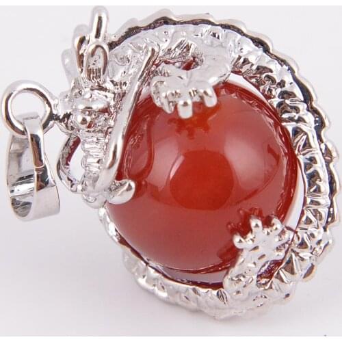 Natural Stone Dragon Claw Pendants for Necklace Pink Quartz Tiger Eye Lapis Lazuli Green Aventurine for Women Jeweller D555-D557