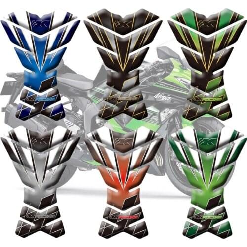 Motorcycle 3D Sticker Decal Emblem Protection Tank Pad Cas Cap For Kawasaki ZX6R ZX9R ZX10R ZX12R