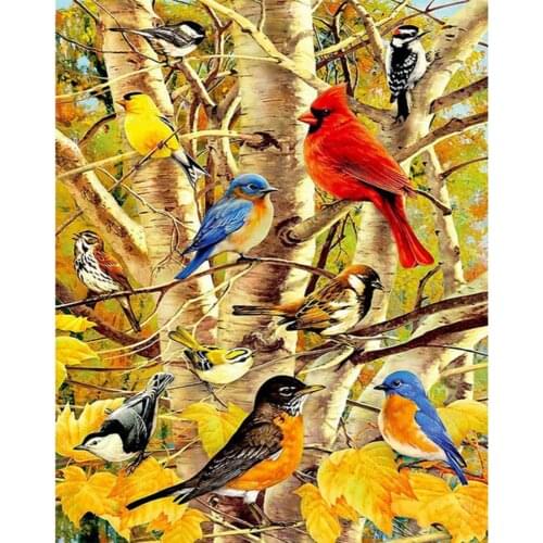 Animal Bird DIY 11CT Cross Stitch Embroidery Kits Craft Needlework Set Cotton Thread Printed Canvas Home Decoration New Design