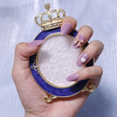 Fake Nails Round Head Sweet Taro Love Nail Stickers Finished Nail Stickers 24 Nail Stickers With Glue SK88