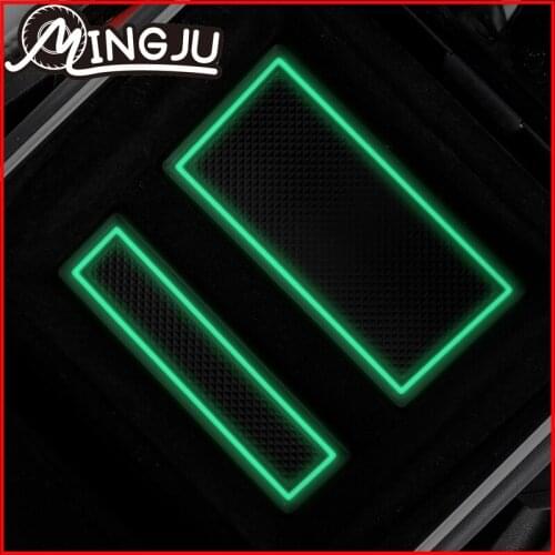 Anti-Slip Rubber Cup Cushion Door Groove Mat for Tesla Model 3 2018 2019 2020 Model3 Accessories Car Stickers mat for phone