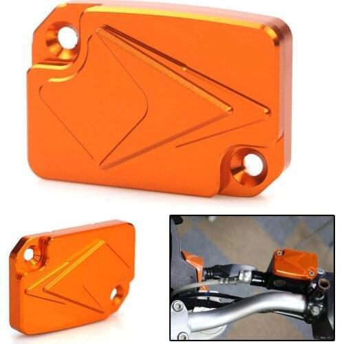 Orange Motorcycle Front Brake Reservoir Fluid Tank Cover CNC Aluminum Modified Accessories for KTM Duke 250 390 2017 2018 2019