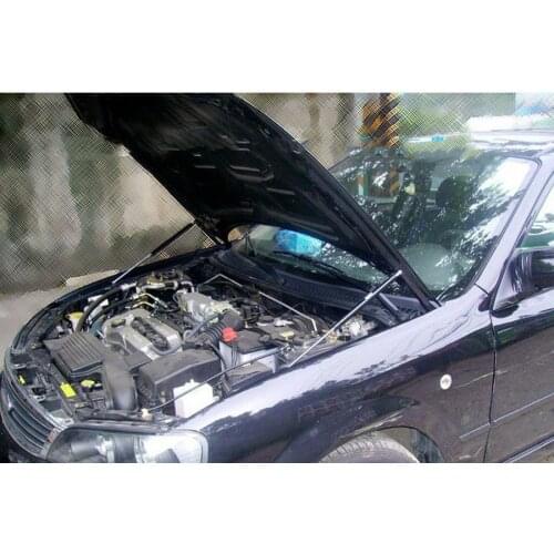 Front Hood Bonnet Gas Struts Lift Support Shock Damper Carbon Fiber For 1999-2006 Mazda Protege 323 BJ