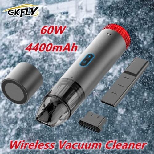 GKFLY 4400mAh Office Household Multi-purpose Super Powerful Suction Car Wireless Vacuum Cleaner