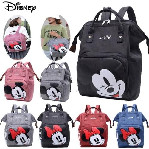 Disney Minnie Baby Girl Diaper Bag Multifunction Maternity Bag Hospital Care Nappy Bag New Cartoon High Capacity Mommy Backpack