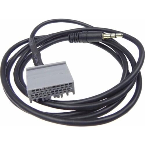 10pcs High Qualty fit Honda CRV 2.0 fit Honda CRV AUX fit Honda CivicLing Pai AUX Line Replacement Car Audio Cable(Black)