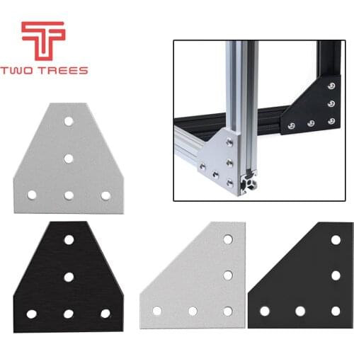 5 holes 90 degree joint board plate corner angle bracket T/L connection joint strip for 2020 aluminum profile