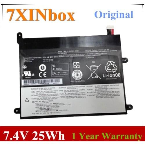 7XINbox 7.4V 25wh 3.25Ah Original Laptop Battery For LENOVO Tablet1 42T4985 42t4963 42t4964 42T4965 1 year warranty