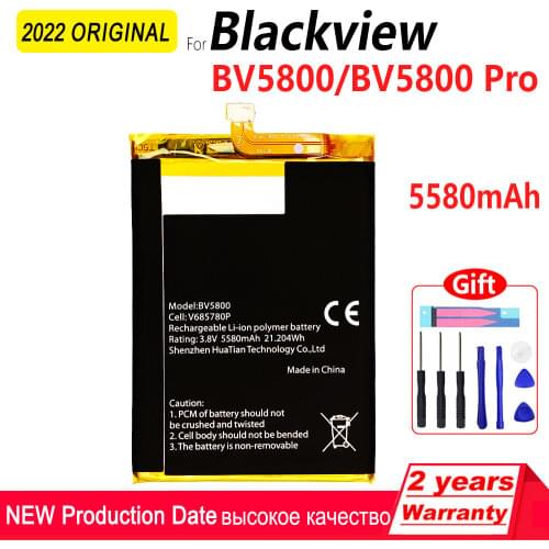100% Original 5580mAh V685780P Phone Battery For Blackview BV5800 / BV5800 Pro High quality Batteries With Tools+Tracking Number