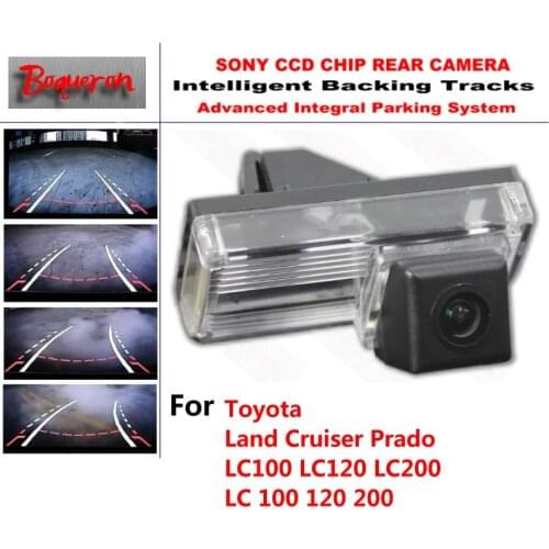 For Toyota Land Cruiser Prado LC100 LC120 LC200 CCD Car Backup Parking Camera Intelligent Tracks Dynamic Guidance RearViewCamera