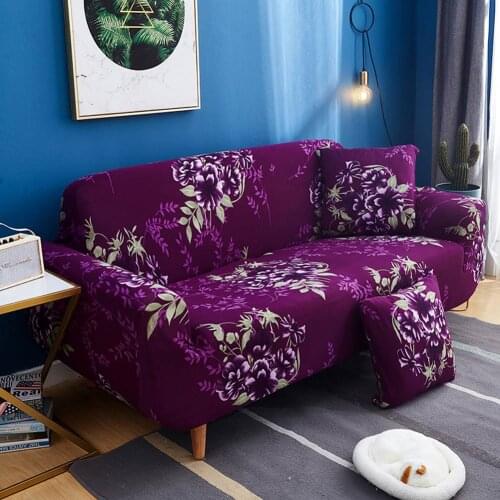 Papa&Mima Stretch Sofa Cover 1234 L Shape Slipcovers Printed Couchs Case