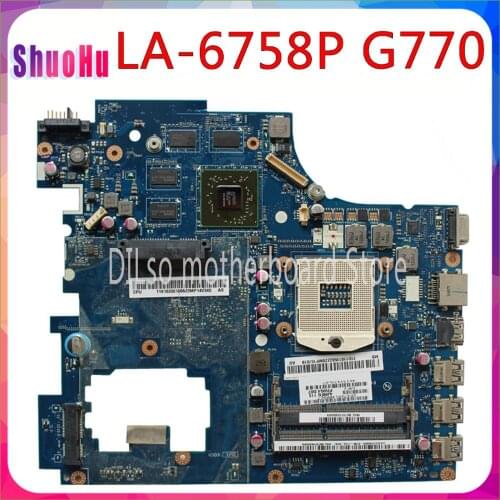 KEFU LA-6758P PIWG4 LA-6758P REV:1.0 Motherboard For Lenovo Ideapad G770 Y770 Motherboard DDR3 HM76 Intel Integrated