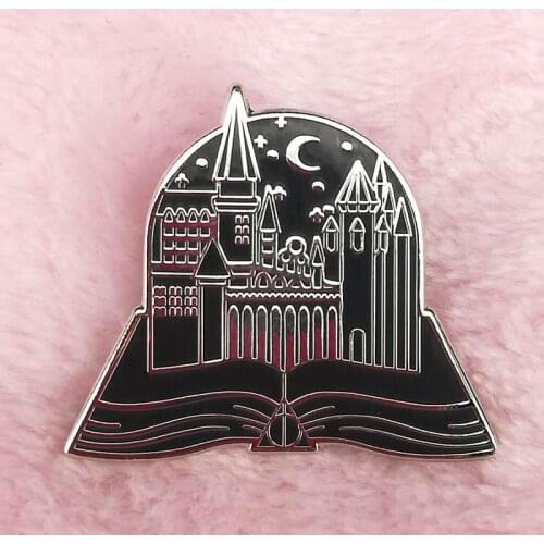 Books Are Magic Enamel Pin Witchy Bookworm Literary Gift