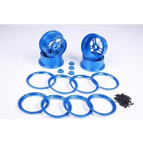 Rovan Rofun LOSI 5VIE-T LT cnc metal wheel kit one car set with CNC tire nut