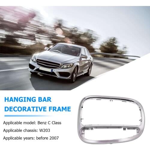 Shifter Trim Cover Center Console Bezel Chromed Plastic Easily Installation Personal Car Elements for Mercedes Benz W203