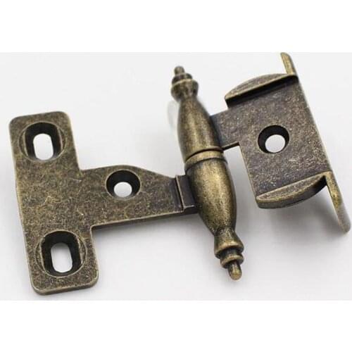 Left right detachable hinges Antique Green bronze furniture cabinet hinge X4PCS