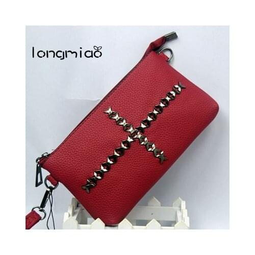 Longmiao Women's Clutches With Handle