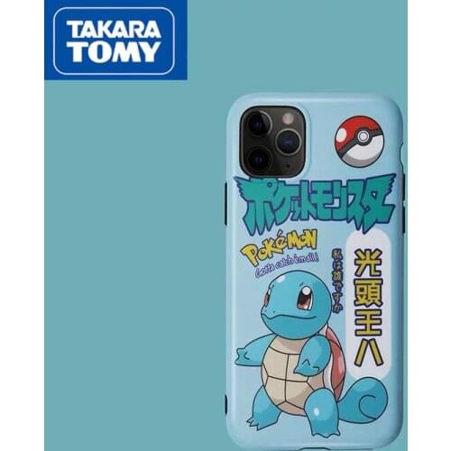 TAKARA TOMY Pokemon Pikachu Frosted Silicone Phone Case for IPhone 6S/7/8P/X/XR/XS/XSMAX/11/12Pro Phone Couple Case Cover