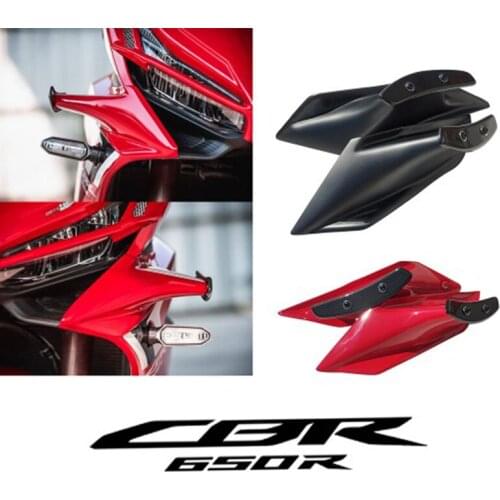 Motorcycle Front Light Cowl Side Winglet Wind Fin Spoiler Trim Cover for Honda CBR650R cbr 650r accessories 2019- 2021